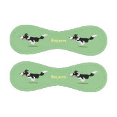 おもしろい縁どランニング犬 野球ボール (パネル)