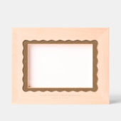 おもしろい縁どワーシンプルクミニマル モダン波 レーザー彫刻フレーム (正面)