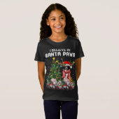 おもしろい縁どCollie Dog Christmas Tree Christmas P Tシャツ (正面フル)