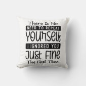 おもしろい繰り返す必要はない クッション (正面)