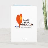 おもしろい羊の卒業カスタマイズカード! カード (裏面)