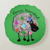 おもしろい羊の枕 ラウンドクッション (正面)