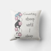 おもしろい羊を私の睡眠までカウント引用文おもしろい クッション (裏面)