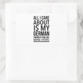 おもしろい羊飼い 長方形シール (バッグ)