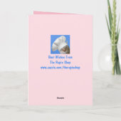 おもしろい羊50と素晴らしい誕生日 カード (裏面)