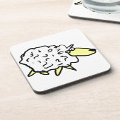 おもしろい羊 コースター (左側)
