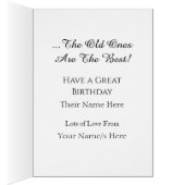 おもしろい羊Versatile Personalizable誕生日 (内側 (右))