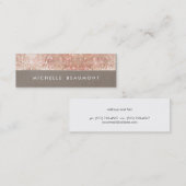 おもしろい美しいとファッションシックフェイク銅セクイン スキニー名刺 (正面/裏面)