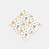 おもしろい美しいイースターエッグ狩りパーティー スタンダードカクテルナプキン (角)