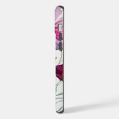 おもしろい美しいコスモスガーデンフラワーズフローラ iPhoneケース (左側面)