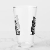 おもしろい美容師ベア タンブラーグラス (左)