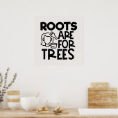 おもしろい美容師ワードアートのルーツ ポスター (キッチン)