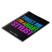 おもしろい美容師信頼する私はヘアスタイリスト ノートブック (左側)