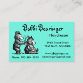 おもしろい美容師名刺 – カスタマイズ準備完了 名刺 (正面)