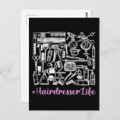 おもしろい美容師装具美容師 ポストカード (正面/裏面)