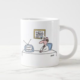 おもしろい美容整形外科マンガのジャンボマグカップ ジャンボコーヒーマグカップ