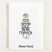 おもしろい美術学生のパーソナライズされた贈り物 プランナー手帳 (正面)