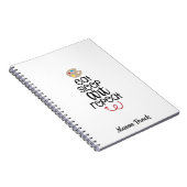 おもしろい美術学生の学校のギフトパーソナライズされたノート ノートブック (右側)