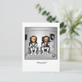 おもしろい考えのハガキ ポストカード (スタンド正面)