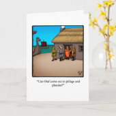 おもしろい考えのユーモアグリーティングカード カード (黄色い花)