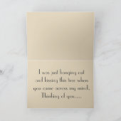 おもしろい考えるのキス カード (内部)