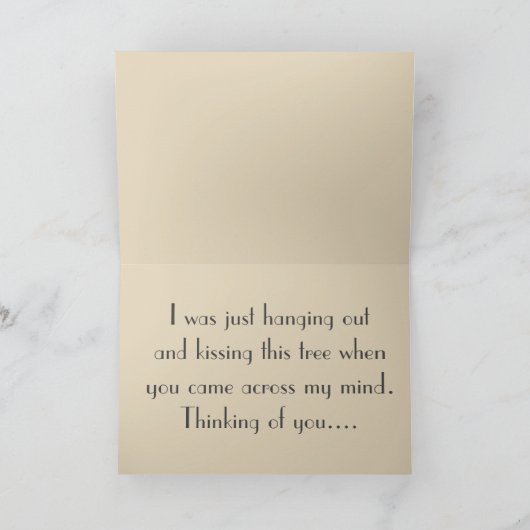 おもしろい考えるのキス カード (内部)