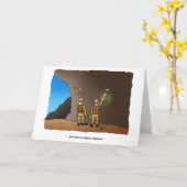 おもしろい考古学者ユーモアグリーティングカード カード (黄色い花)