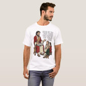 おもしろい聖書のストーリー ヴィンテージ宗教教師Tシャツ Tシャツ (正面フル)
