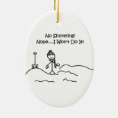 おもしろい聖降誕祭の飾り付けなし セラミックオーナメント (裏面)
