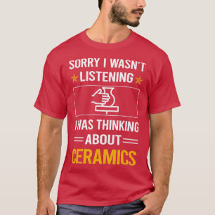 おもしろい聞陶磁器 Tシャツ