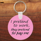 おもしろい職場ユーモアユニークキーホルダーギフトアイディア キーホルダー (正面)