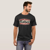 おもしろい職業の名言 ビンテージ フィッシャー Tシャツ (正面フル)