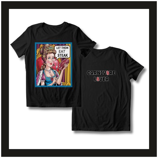 おもしろい肉食ケトヴォーレ食べキ トライブレンドTシャツ