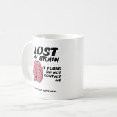 おもしろい脳のマグカップ コーヒーマグカップ (正面左)