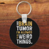 おもしろい脳腫瘍認識度動脈瘤T脳を持っていた キーホルダー (正面)
