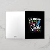 おもしろい腎看護透析ナース引用文 箔グリーティングカード (外側レイダウン)