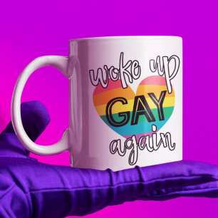 おもしろい自己アイロニックlgbtプライドが再びゲイを起こした コーヒーマグカップ