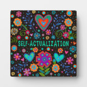 おもしろい自己実現感動的ハートフローラ フォトプラーク (正面)