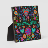 おもしろい自己実現感動的ハートフローラ フォトプラーク (正面)