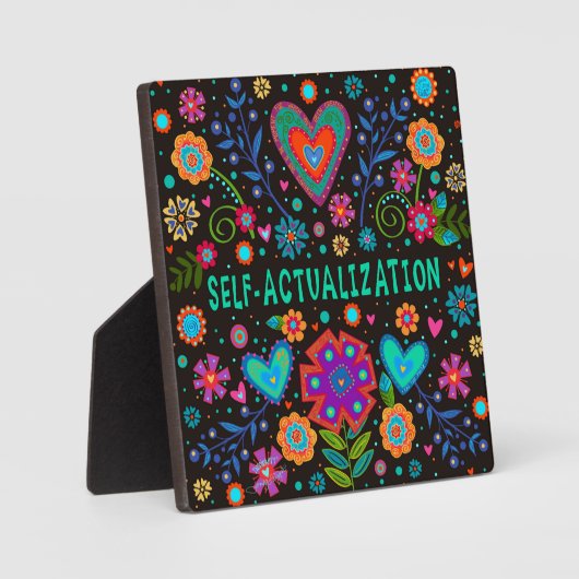 おもしろい自己実現感動的ハートフローラ フォトプラーク (正面)