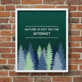 おもしろい自然とインターネット引用文 ポスター