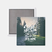 おもしろい自然引用文冷蔵庫用マグネット マグネット (正面/裏面)