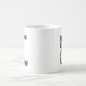 おもしろい自結婚得分 コーヒーマグカップ (中央)