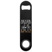 おもしろい自転車バイカーのユーモア スピード栓抜き (裏面)