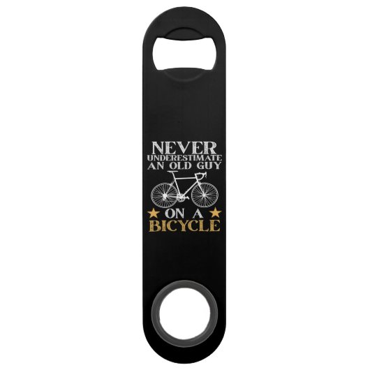 おもしろい自転車バイカーのユーモア スピード栓抜き (正面)