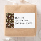 おもしろい自転車ルート固定バイクサイクリストのパターン ラベル (インサイチュ)