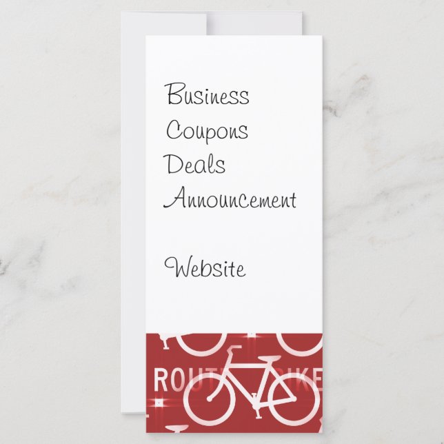 おもしろい自転車ルート固定自転車サイクリストのパターン赤 (正面)