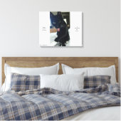 おもしろい舌リモートキャットアートKCスポーツ キャンバスプリント (インサイチュ (寝室))
