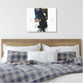 おもしろい舌リモートキャットアートKCスポーツ キャンバスプリント (インサイチュ (寝室))