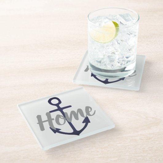 おもしろい航海のいかり | ガラスコースター (アングル)